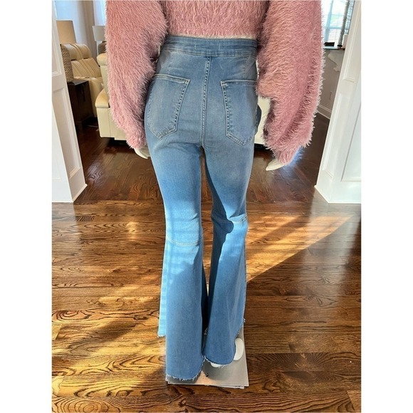 Free People Flare Leg Jeans Size:29R - Picture 5 of 11